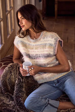 Load image into Gallery viewer, SO ME Soft Fuzzy Multi-Color Stripe Cozy Sweater Top