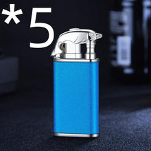 Load image into Gallery viewer, Mandotos Creative Blue Flame Lighter Dolphin Dragon Tiger Metal Windproof Double Flame Refillable