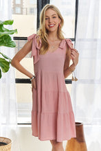 Load image into Gallery viewer, New Summer V-Neck Tie Shoulder Dress For Women – Chic, Versatile, Adjustable Fit, Modern, Flattering Dress for Any Occasion