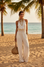 Load image into Gallery viewer, Women's Halter-Neck Backless Wide-Leg Jumpsuit – Solid Color Street Style
