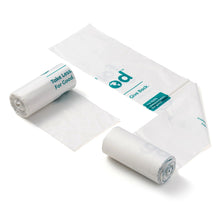 Load image into Gallery viewer, For Good™ Compostable Small Trash Bags – 4 Gallon, Plant-Based, Tear-Resistant – BPI Certified for Home & Office Use (White with Green Text, 25 Count)