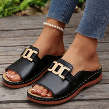 Load image into Gallery viewer, Chain Wedge Platform Peep-Toe Sandals – 5 Colors EU 36–45