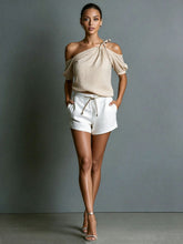 Load image into Gallery viewer, Off-Shoulder Short-Sleeve Top – 7 Colors, XS–3XL
