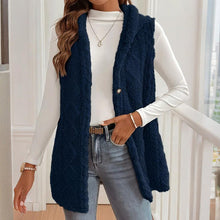 Load image into Gallery viewer, Women's Textured Sleeveless Hooded Vest