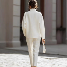 Load image into Gallery viewer, Women's Urban Commuter Pocketed Long-Sleeve Top & Pants Two-Piece Set