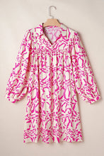 Load image into Gallery viewer, Beautiful Ivory Printed Long Sleeve Mini Dress Elegant & Chic Women's Fashion Dress