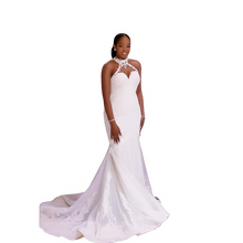 Load image into Gallery viewer, Mermaid Wedding Dress with Vintage Lace Beading
