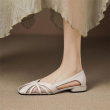 Load image into Gallery viewer, Women’s Fashion Mesh Breathable Low-Heel Versatile Sandals