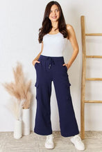 Load image into Gallery viewer, RISEN Drawstring Relaxed Cargo Wide Leg Pants