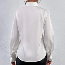Load image into Gallery viewer, Women’s Ruffled Collared Blouse | Long Sleeve Dressy Work Top