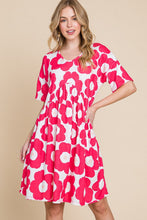 Load image into Gallery viewer, Summer Trendy Women Flower Print Ruched Dress - Trendy and Comfortable Dress for Effortless Style