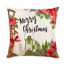 Load image into Gallery viewer, Christmas Decorations Pillow Covers Sofa Square Throw Pillow Cases Stamping Snowflake Waist Cushion Cover Home Bed Decor