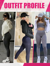 Load image into Gallery viewer, High-waisted seamless cropped leggings