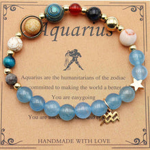 Load image into Gallery viewer, Twelve Constellations Bracelets - Natural Stone Beaded Bracelets with Eight Planet Designs