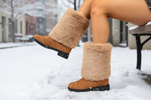 Load image into Gallery viewer, Women’s Chunky Heel Snow Boots – Warm Winter Anti-Slip Ankle Boots