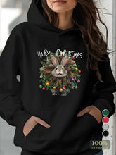 Load image into Gallery viewer, Women’s Hairy Christmas Bunny Hoodie
