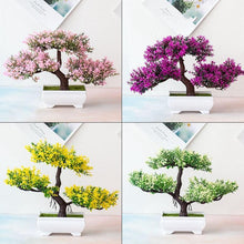 Load image into Gallery viewer, Fake Artificial Pot Bonsai Potted Simulation Table Ornaments For Garden Party Hotel Office Decor Fake Flowers Arrangements for Home Decoration