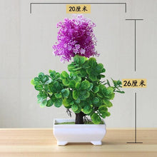 Load image into Gallery viewer, Fake Flowers Potted Ornaments 15x26cm Small Tree Potted Home Hotel Garden Decor Bonsai Artificial Home Decor