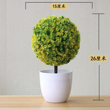 Load image into Gallery viewer, Fake Flowers Potted Ornaments 15x26cm Small Tree Potted Home Hotel Garden Decor Bonsai Artificial Home Decor