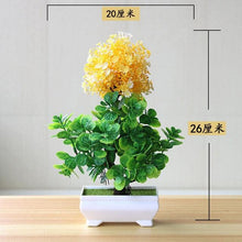 Load image into Gallery viewer, Fake Flowers Potted Ornaments 15x26cm Small Tree Potted Home Hotel Garden Decor Bonsai Artificial Home Decor