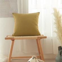 Load image into Gallery viewer, Farmhouse Plaid Striped Linen Cotton Pillow Covers Outdoor Plaid Square Pillow Cushion Case Cotton Linen Throw Pillow Covers Sofa Chair Decorative Cotton Cushions Cover Red Green Blue Pillowcase