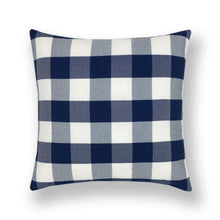 Load image into Gallery viewer, Farmhouse Plaid Striped Linen Cotton Pillow Covers Outdoor Plaid Square Pillow Cushion Case Cotton Linen Throw Pillow Covers Sofa Chair Decorative Cotton Cushions Cover Red Green Blue Pillowcase