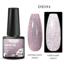 Load image into Gallery viewer, Fashion 2022 Reflective Glitter Gel Nail Polish 8 Colors Sparkling Auroras Permanent UV Diamond Gel Nail Polish Gel For Girls and Womens