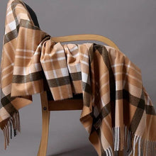 Load image into Gallery viewer, Fashion Autumn Winter Warm High Quality Long Soft Cashmere Hijabs Scarves Dot Pattern Tassels Elegant Thicken Wrap Shawl Ladies Lightweight Escharpe Soft Wool Cashmere Muffler For Women