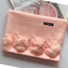 Load image into Gallery viewer, Fashion Autumn Winter Warm High Quality Long Soft Cashmere Hijabs Scarves Dot Pattern Tassels Elegant Thicken Wrap Shawl Ladies Lightweight Escharpe Soft Wool Cashmere Muffler For Women