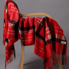 Load image into Gallery viewer, Fashion Autumn Winter Warm High Quality Long Soft Cashmere Hijabs Scarves Dot Pattern Tassels Elegant Thicken Wrap Shawl Ladies Lightweight Escharpe Soft Wool Cashmere Muffler For Women