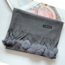 Load image into Gallery viewer, Fashion Autumn Winter Warm High Quality Long Soft Cashmere Hijabs Scarves Dot Pattern Tassels Elegant Thicken Wrap Shawl Ladies Lightweight Escharpe Soft Wool Cashmere Muffler For Women