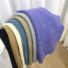 Load image into Gallery viewer, Fashion Balaclava Shawl Women Winter Hat Soft Knitted Hooded Neck Collar Cap Beanie Hat Warm Scarf Unisex Bonnet Hooded Scarf Hat Face Hooded Cowl Neckerchief with Drawstring Soft Balaclava Pullover Knitted Beanie for Adults Men Women Ski Caps
