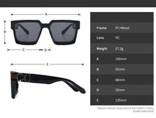 Load image into Gallery viewer, Fashion Black Design Stylish Sunglasses For Men & Women Square Shape Driving Eyewear Classic Luxury Style Sun Glasses For Men Women Anti Blue Light Sun Glasses For Summer