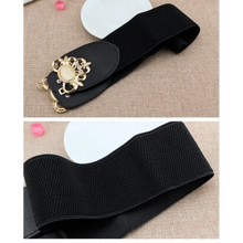 Load image into Gallery viewer, Fashion Black Elastic Waistband One-Piece Dress Women Decorative Belt Elegant Women's Style Party Dress Belts