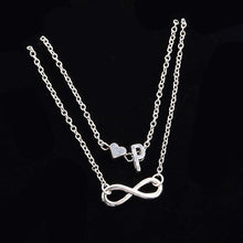 Load image into Gallery viewer, Fashion Bracelets Silver Color Geometric Infinity Symbol Letters Sterling Silver Adjustable Mother's Day Jewelry Gift Birthday Valentine’s Day Gifts For Women Mom Wife Girls