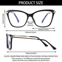 Load image into Gallery viewer, Fashion Cat Eye Eyeglasses For Women Men Flexible Portable Anti Blue Rays Glasses Computer Glasses Optical Eyewear For Men And Women Optical Eyewear Fashionable Eyewear