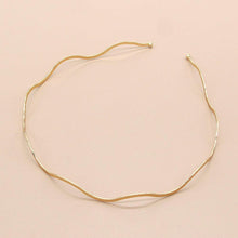 Load image into Gallery viewer, Fashion Chic Metal Wave Invisible Headband Gold Thin Hair Hoop For Women Girls Wild Headwear Hair Styling Tool Gorgeous Hair Accessories For Women