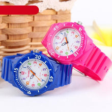 Load image into Gallery viewer, Fashion Children Watches 50M Waterproof Kids Quartz Wristwatches Clock For Boys Girls Analog Watch Waterproof Learning Time Wrist Watch Easy To Read Time Wrist Watches For Kids