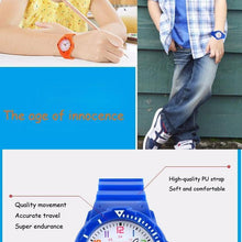 Load image into Gallery viewer, Fashion Children Watches 50M Waterproof Kids Quartz Wristwatches Clock For Boys Girls Analog Watch Waterproof Learning Time Wrist Watch Easy To Read Time Wrist Watches For Kids