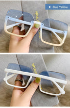 Load image into Gallery viewer, Fashion Design Women Square Sunglasses Big Frame Style Oversized Fashionable Sun Glasses For Men Popular Trendy Style Sunglasses UV400 Protection Sun Glasses