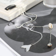 Load image into Gallery viewer, Fashion Elegant Women Lady Rhinestone Shell Crystal Tassel Long Chain Beads Dangle Hairpin Side Clip Gorgeous Hair Accessories For Women
