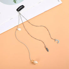 Load image into Gallery viewer, Fashion Elegant Women Lady Rhinestone Shell Crystal Tassel Long Chain Beads Dangle Hairpin Side Clip Gorgeous Hair Accessories For Women