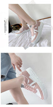 Load image into Gallery viewer, Fashion Flats Womans Sneakers Casual Breathable Vulcanized Shoes Lace Up Woman Comfort Walking White Round Head Platform Casual Sports Cute Fashion Walking School Sneakers