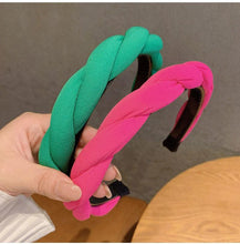 Load image into Gallery viewer, Fashion Hair Band Twist Solid Color Folds Pattern Hair Hoop Headbands Designer Hairband Gorgeous Hair Accessories For Women