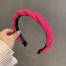 Load image into Gallery viewer, Fashion Hair Band Twist Solid Color Folds Pattern Hair Hoop Headbands Designer Hairband Gorgeous Hair Accessories For Women