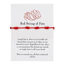 Load image into Gallery viewer, Fashion Handmade 7 Knots Red String Bracelet For Protection Lucky Amulet Friendship Braid Rope Wristband Good Luck Protection Bracelet Amulet For Protection Gift For Women Men Boys