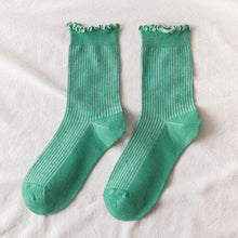 Load image into Gallery viewer, Fashion Lace Ruffled Soft Cotton Female Sock Spring And Summer Cute Socks Sweet Princess Girls Comfortable Breathable Cute Socks For Women