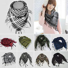 Load image into Gallery viewer, Fashion Latest Women Men Arab Shemagh Keffiyeh Palestine Scarf Shawl Wrap Scarves Keffiyeh Man Wrap Bandana Shemagh Military Scarf plaid Islamic Airsoft Muslim Multifunction Tactical Arabic Hijab Palestine Women Men Scarf