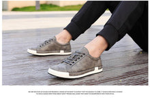 Load image into Gallery viewer, Fashion Leather Mens Shoes Soft High Quality Mens Casual Shoes Flat Footwear Classic Black White Men Fashion Walking Shoes Comfortable Modern Design
