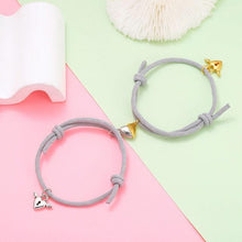 Load image into Gallery viewer, Fashion Matching Couple Bracelet Cute Heart Magnet Valentines Day Heart Ball Mutual Attraction Magnetic Rope Bracelets Magnetic Matching Friendship Rubber Strand Bracelets For Women Teens Couples Relationship Jewelry Gifts